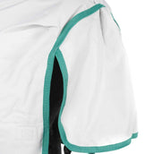 Weatherbeeta Manta Impermeable Green-Tec 900D Combo Neck Lite Plus Gris Claro/Bottle Green