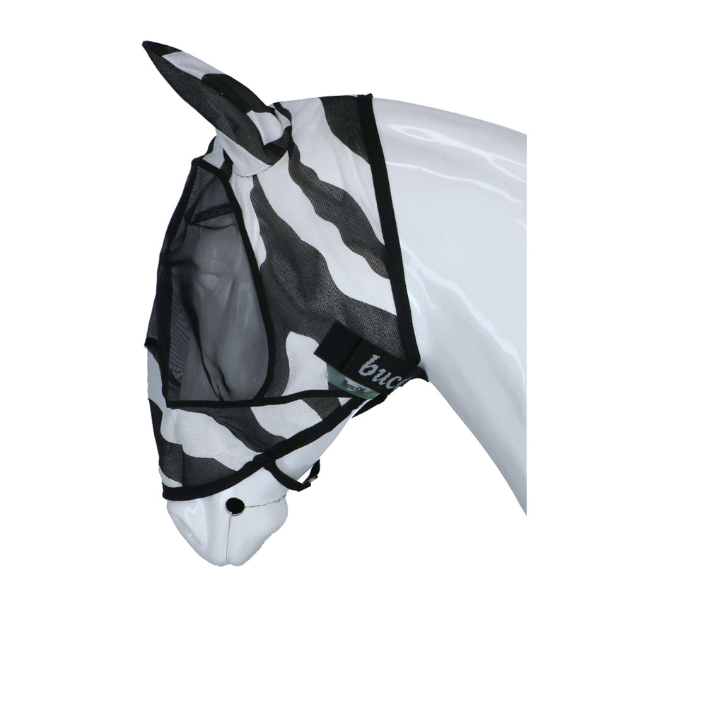Bucas Buzz-Off Máscara Anti-Moscas Zebra Deluxe con Orejas Zebra