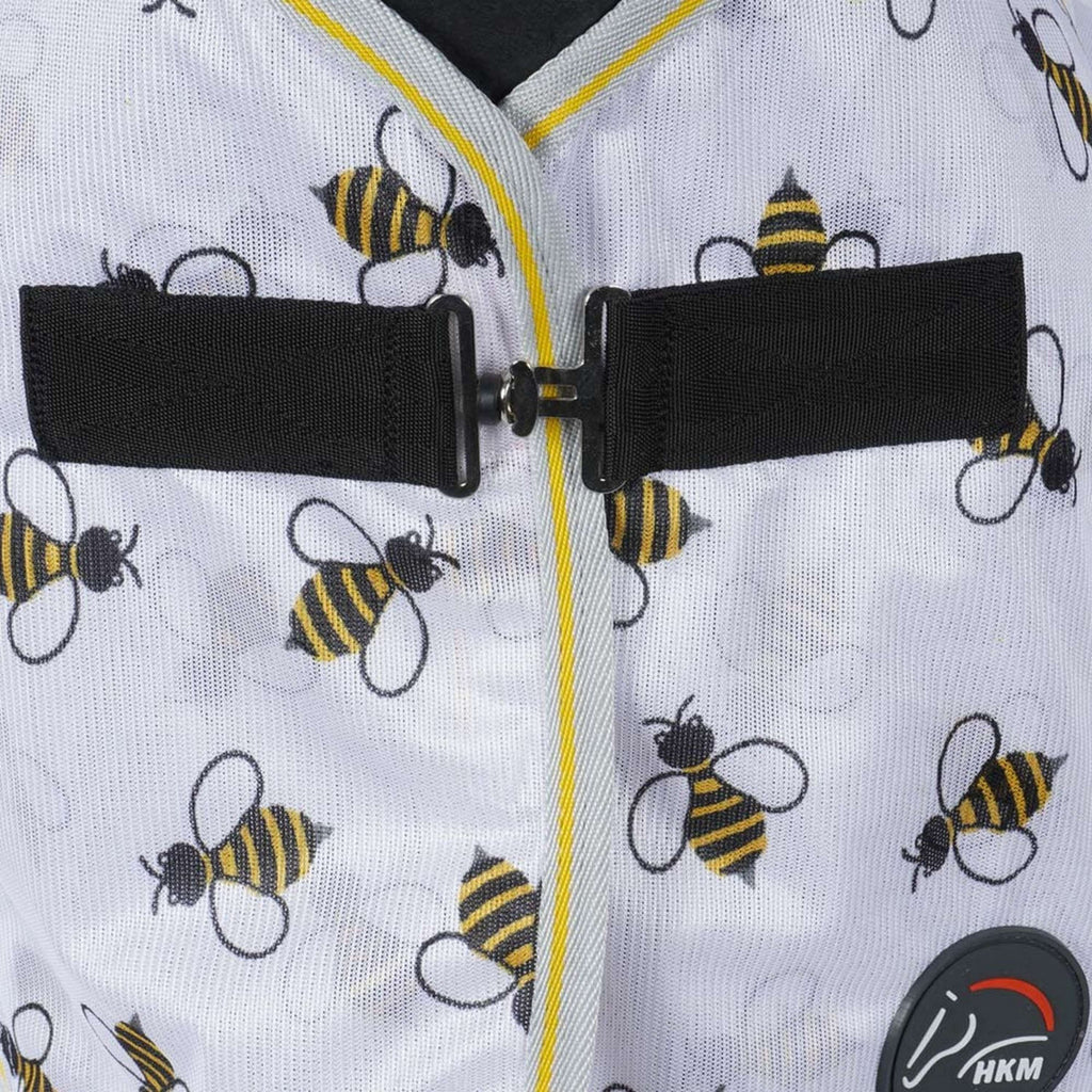 HKM Manta Antimoscas Bee Blanco Amarillo