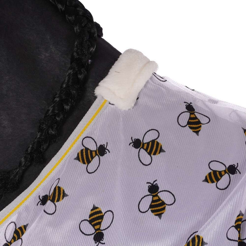 HKM Manta Antimoscas Bee Blanco Amarillo