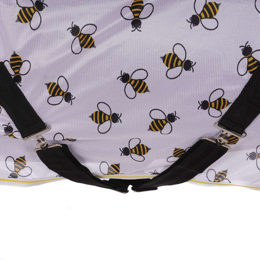 HKM Manta Antimoscas Bee Blanco Amarillo