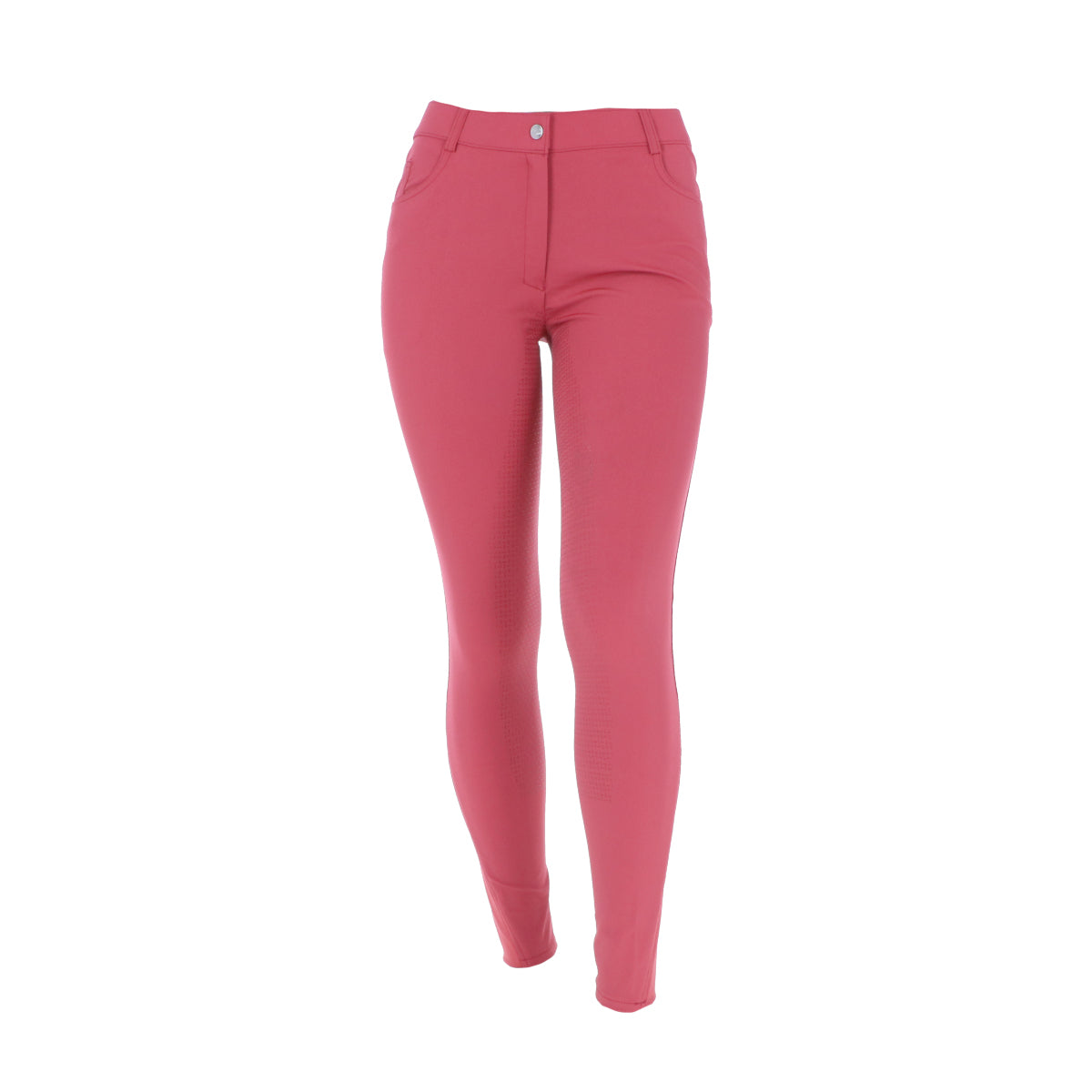 HKM Pantalón de Equitación Sunshine Asiento de Silicona Rojo