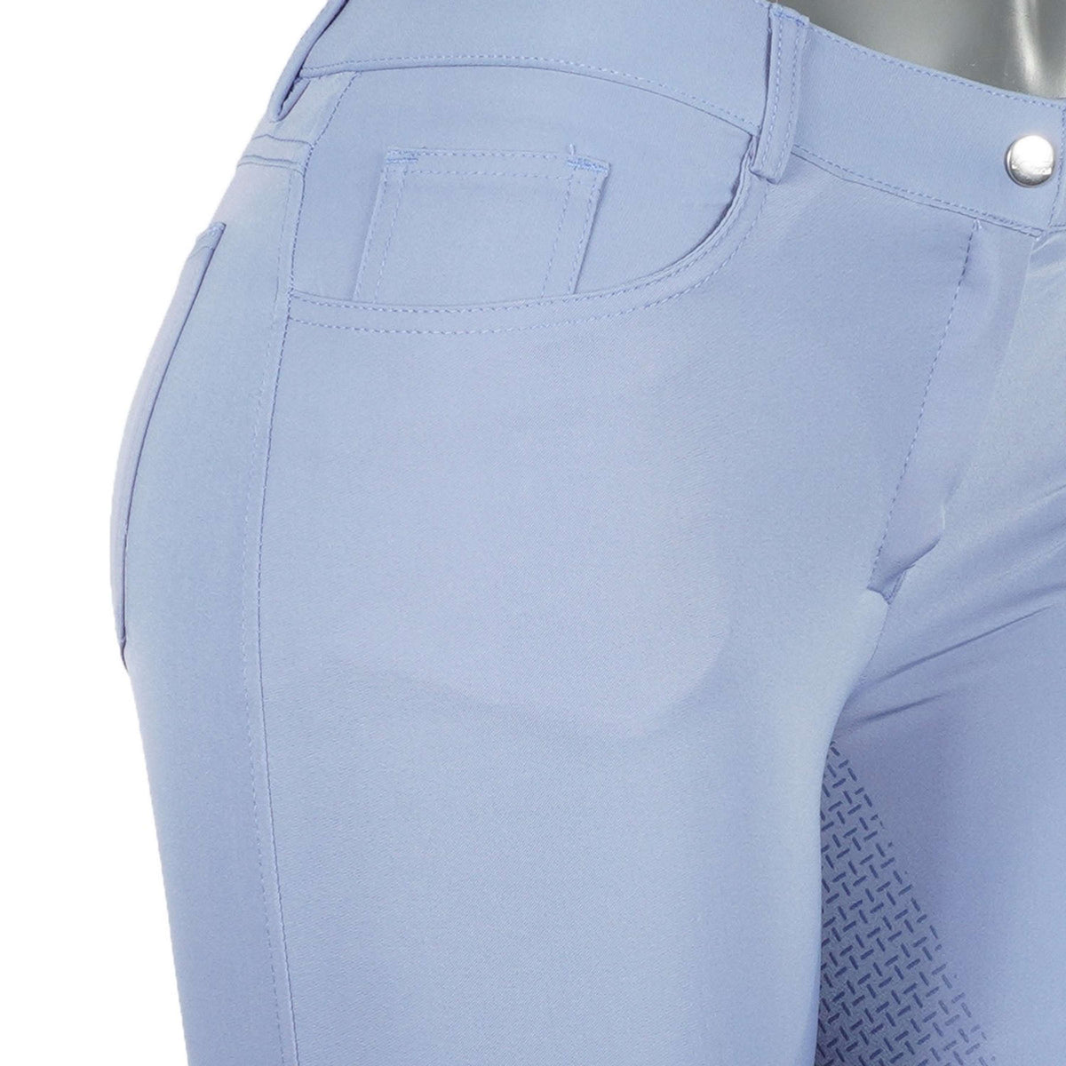 HKM Pantalón de Equitación Sunshine Asiento de Silicona Azul Jeans