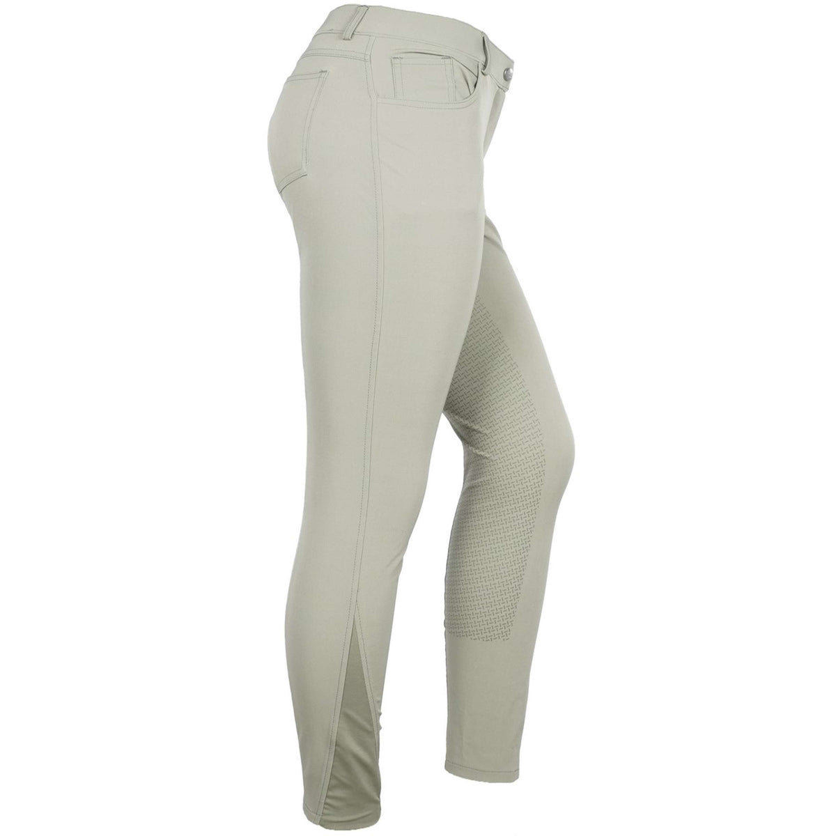 HKM Pantalón de Equitación Sunshine Asiento de Silicona Grisverde