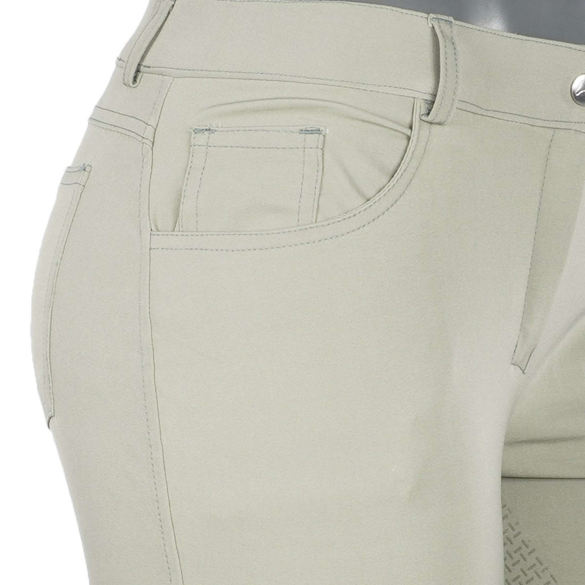 HKM Pantalón de Equitación Sunshine Asiento de Silicona Grisverde