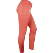 HKM Pantalón de Equitación Sunshine Rodilleras de Silicona Rojo