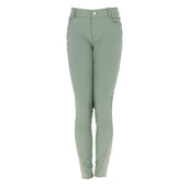 HKM Pantalón de Equitación Sunshine Silicona Rodilleras Kids Grisverde