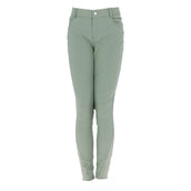 HKM Pantalón de Equitación Sunshine Silicona Rodilleras Kids Grisverde