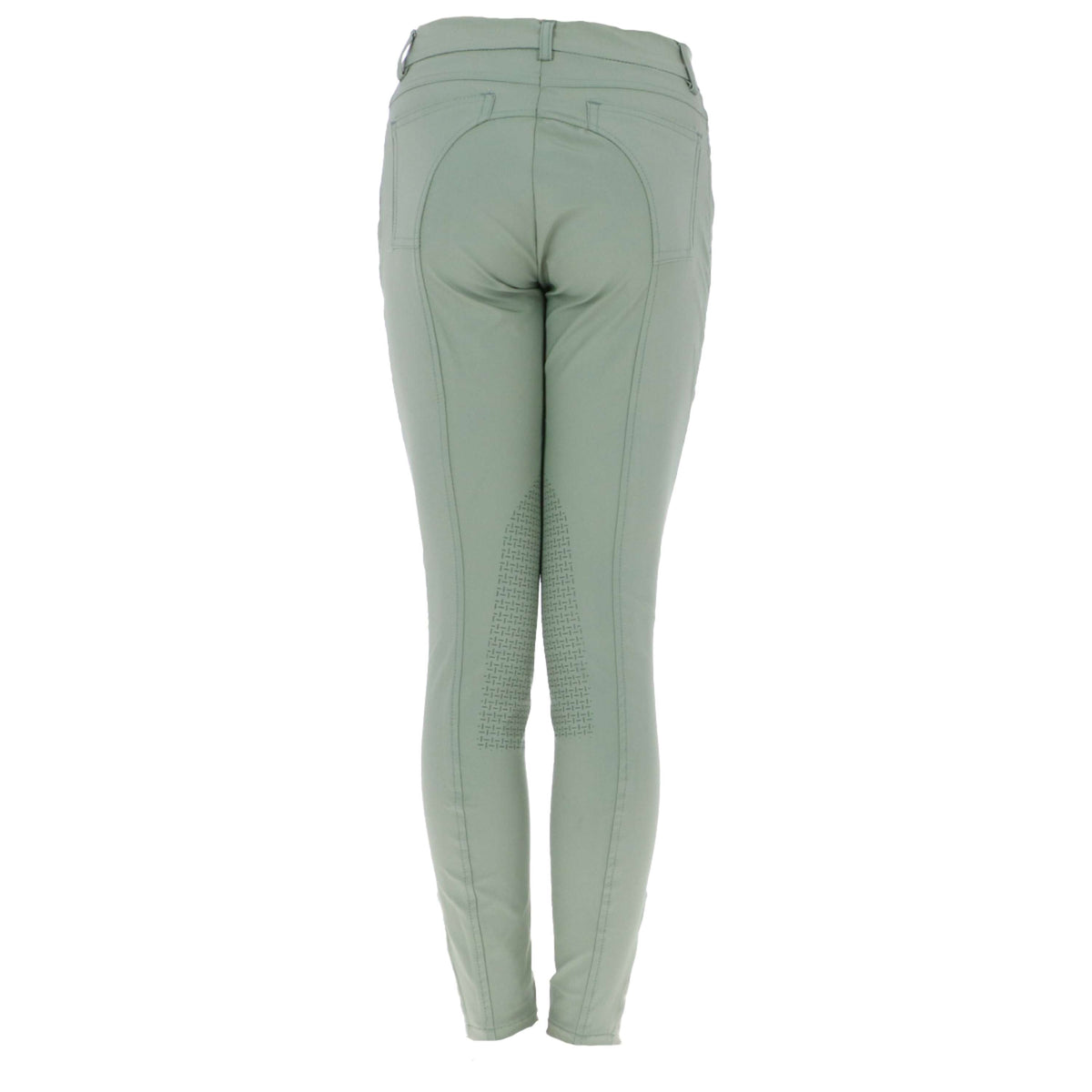 HKM Pantalón de Equitación Sunshine Silicona Rodilleras Kids Grisverde
