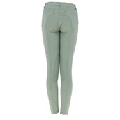 HKM Pantalón de Equitación Sunshine Silicona Rodilleras Kids Grisverde