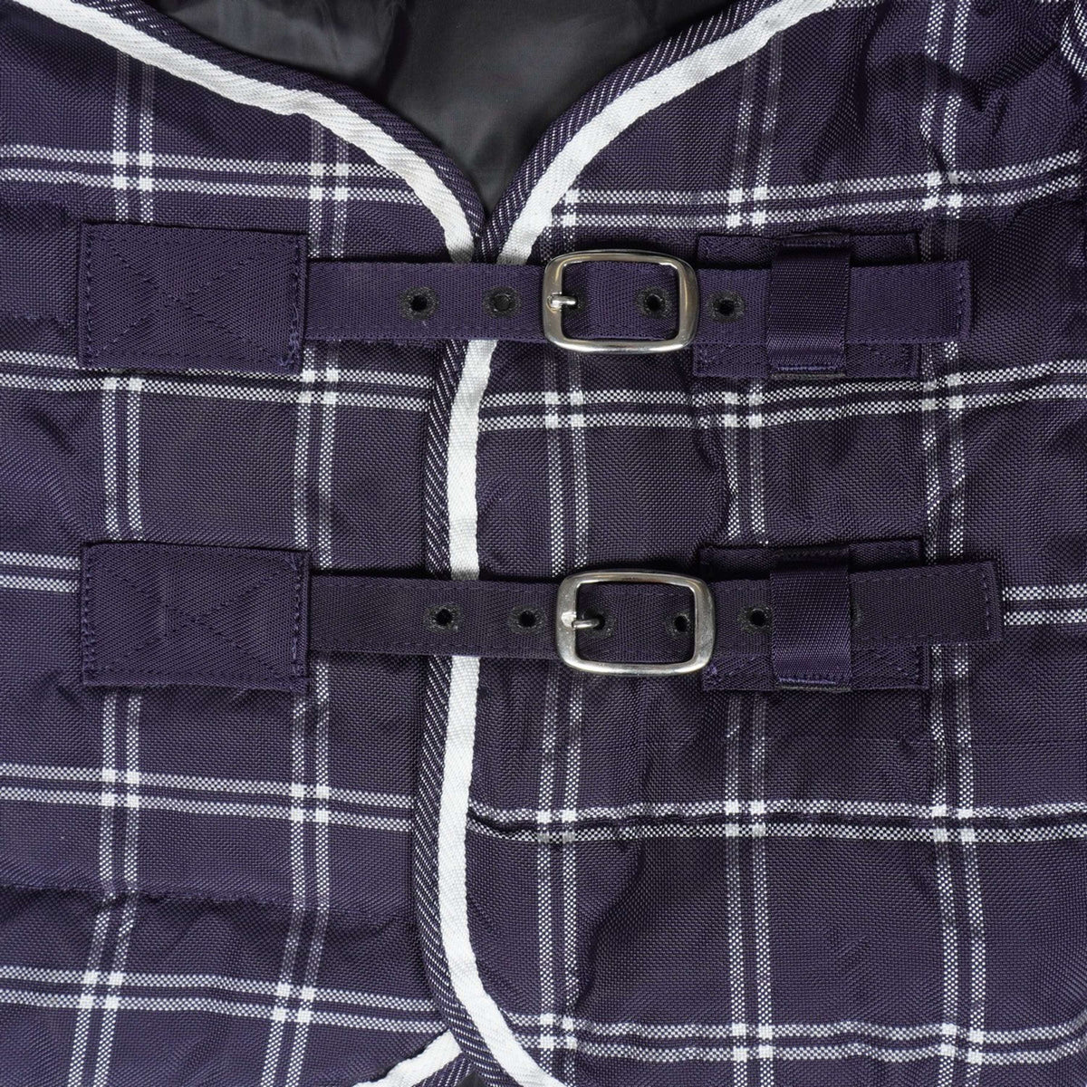 Weatherbeeta Alfombra Saxon 1200D PP Stable Standard Neck Medium A cuadros marino
