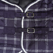 Weatherbeeta Alfombra Saxon 1200D PP Stable Standard Neck Medium A cuadros marino