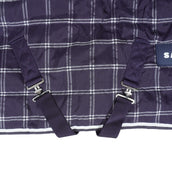 Weatherbeeta Alfombra Saxon 1200D PP Stable Standard Neck Medium A cuadros marino