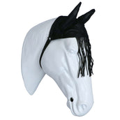 Weatherbeeta Frontal Anti-Moscas Saxon con Orejas Negro