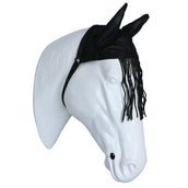 Weatherbeeta Frontal Anti-Moscas Saxon con Orejas Negro