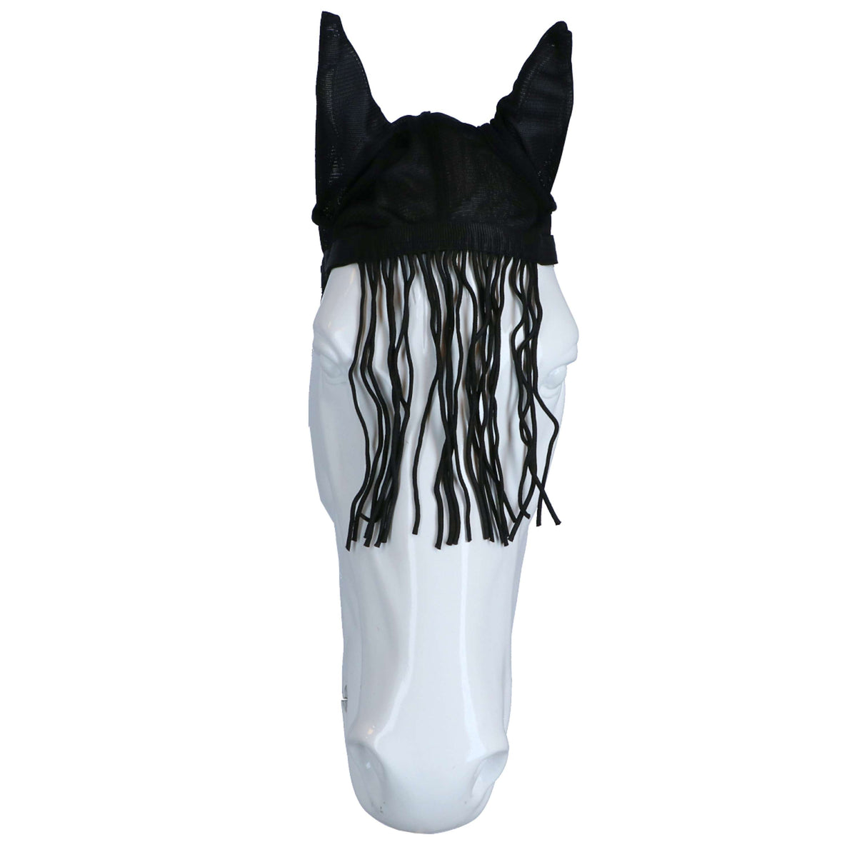 Weatherbeeta Frontal Anti-Moscas Saxon con Orejas Negro