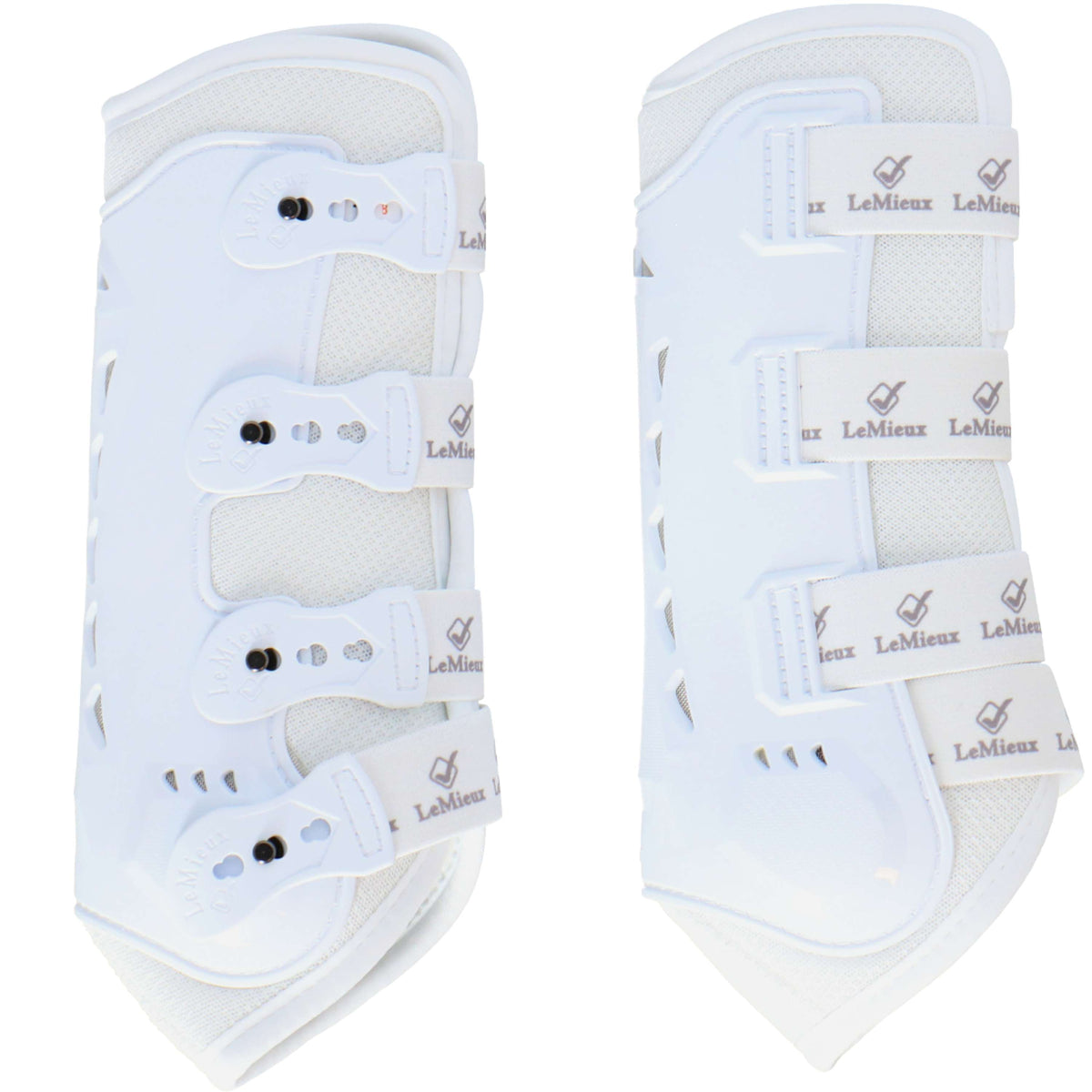 LeMieux Protectores de piernas Snug Boots Ultramesh Blanco