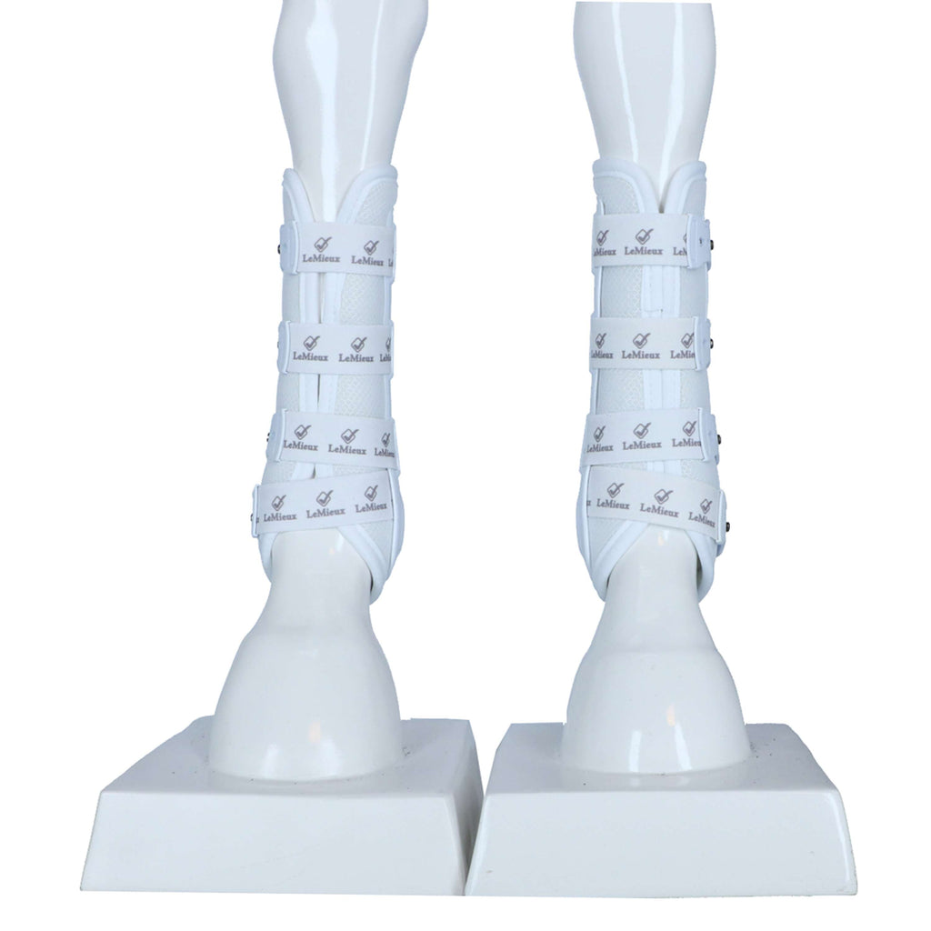 LeMieux Protectores de piernas Snug Boots Ultramesh Blanco