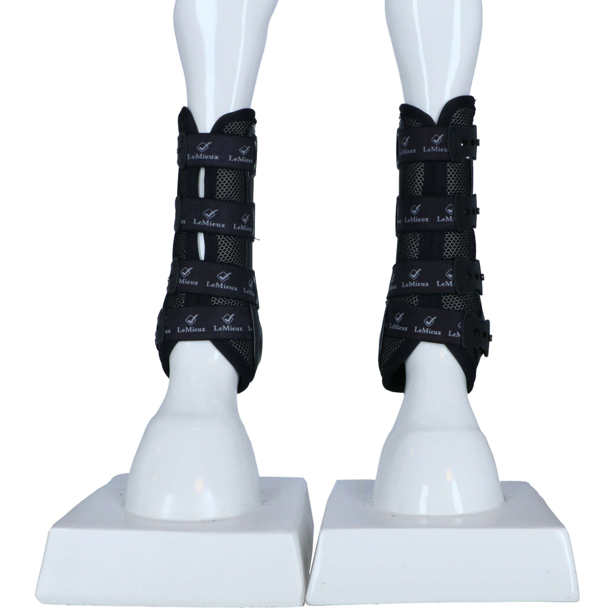 LeMieux Protectores de piernas Snug Boots Ultramesh Negro