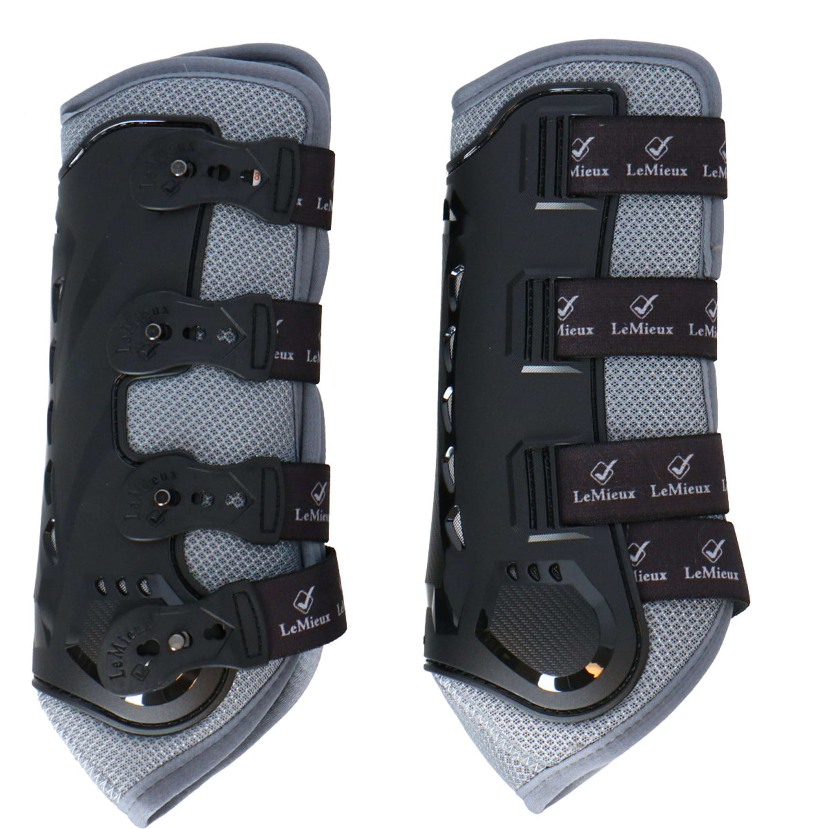 LeMieux Protectores de piernas Snug Boots Ultramesh Gris