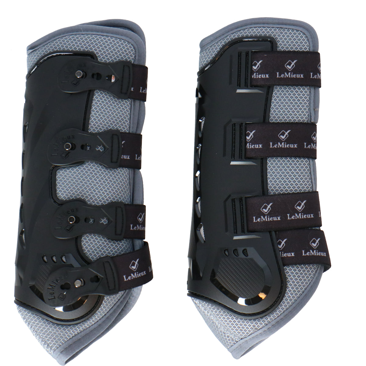 LeMieux Protectores de piernas Snug Boots Ultramesh Gris
