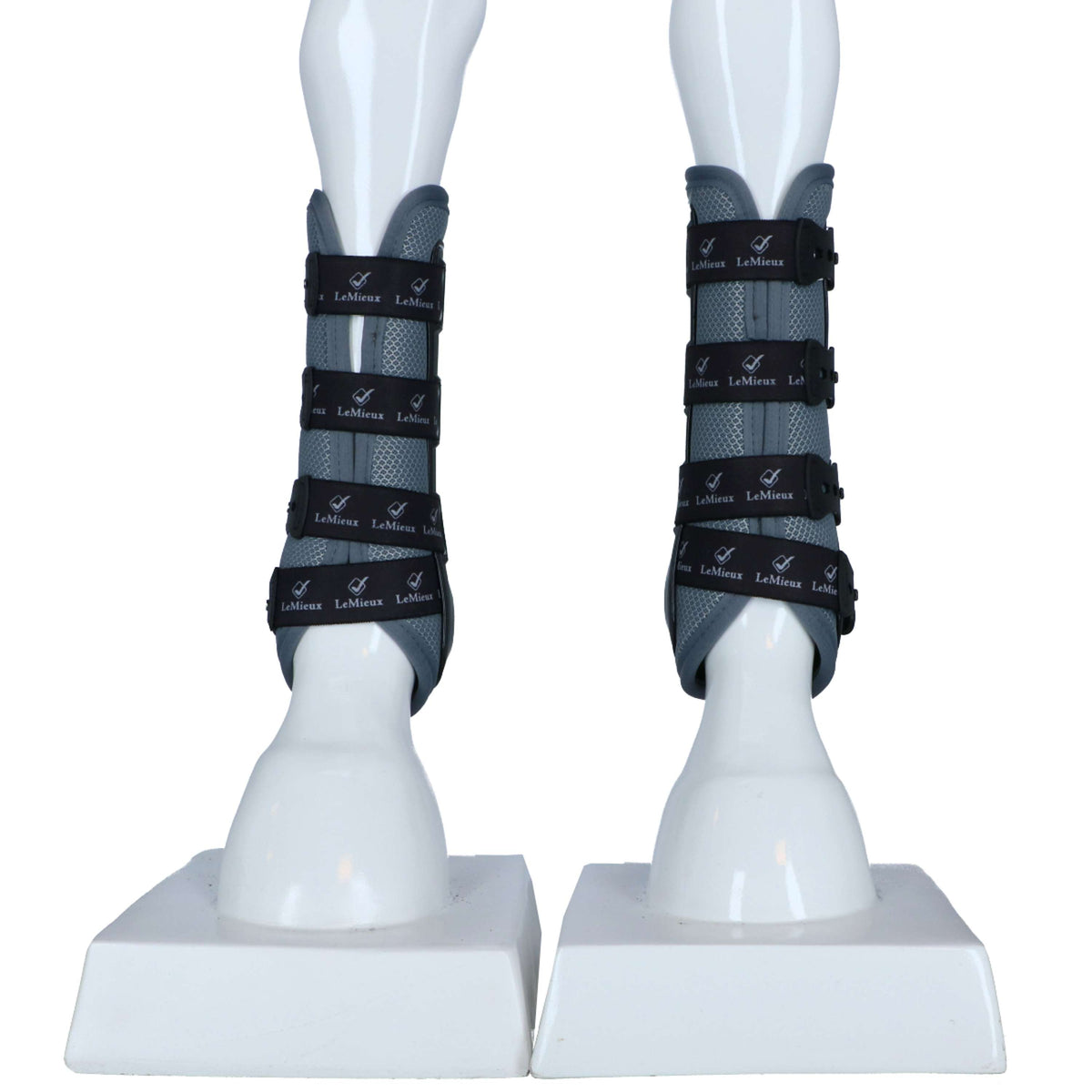 LeMieux Protectores de piernas Snug Boots Ultramesh Gris