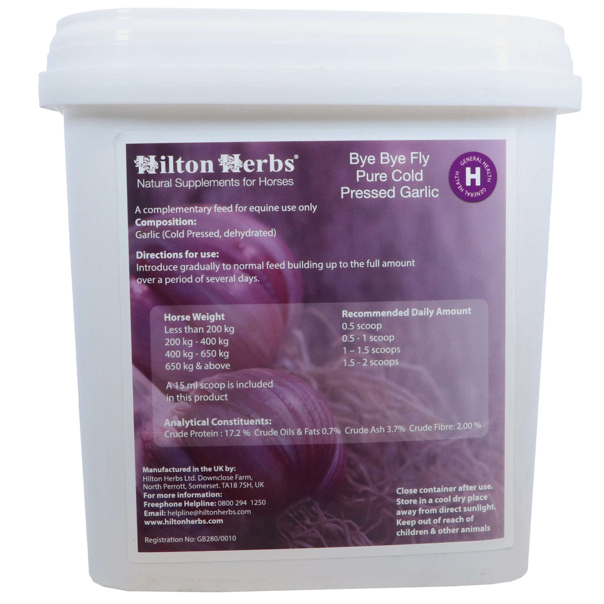 Hilton Herbs Bye Bye Fly Ajo En Polvo