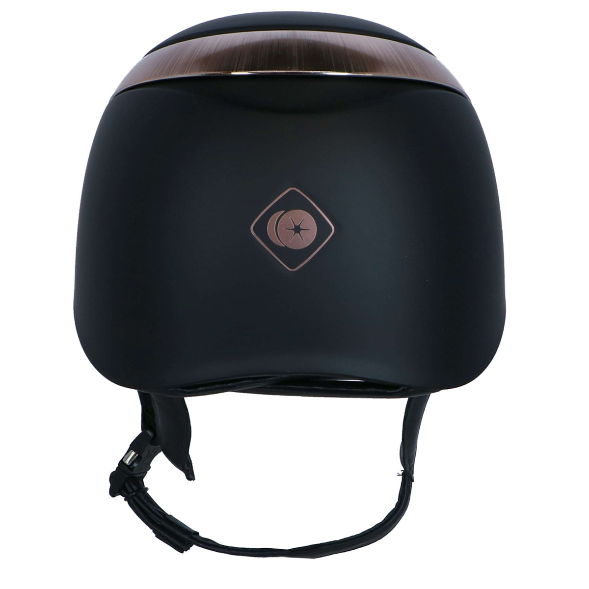 Charles Owen Casco Halo Negro/Oro rosa