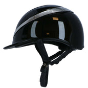 Charles Owen Gorra Halo Luxe Negro/Platinum Gloss