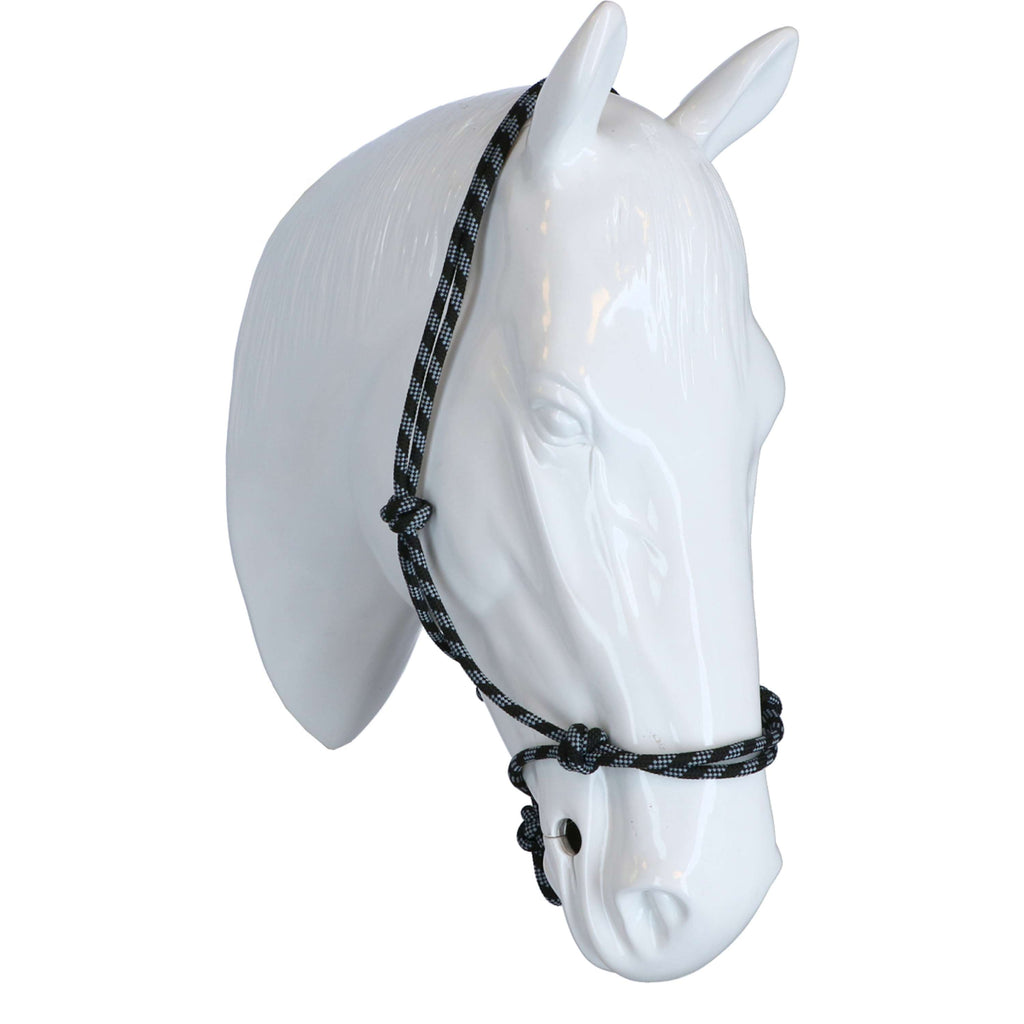 Kerbl Cabestro de Cuerda Negro Gris