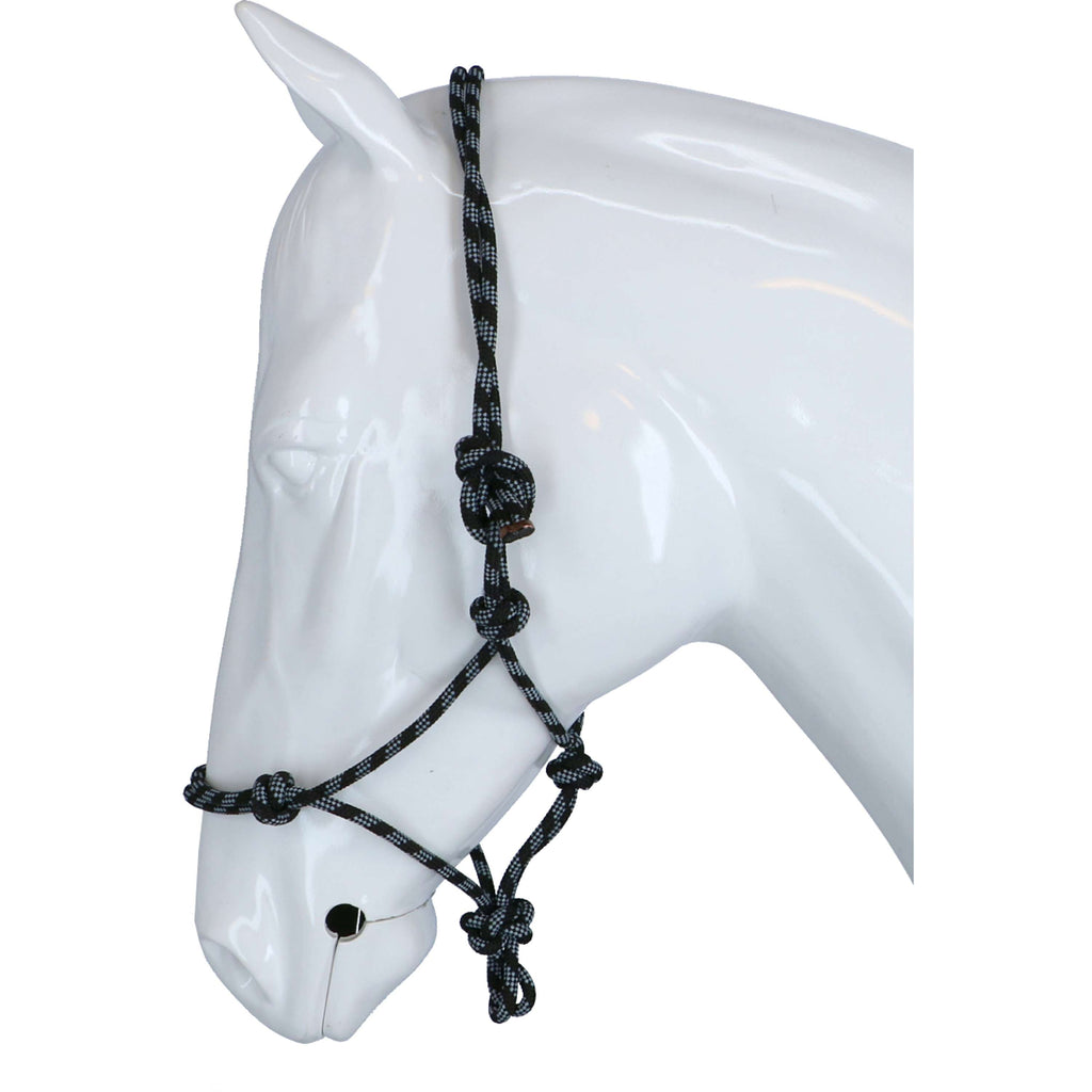 Kerbl Cabestro de Cuerda Negro Gris