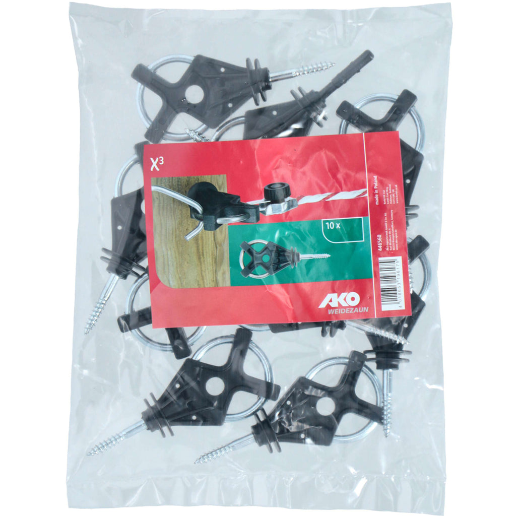 Kerbl Aislador de Puerta X³ Galvanizado Negro