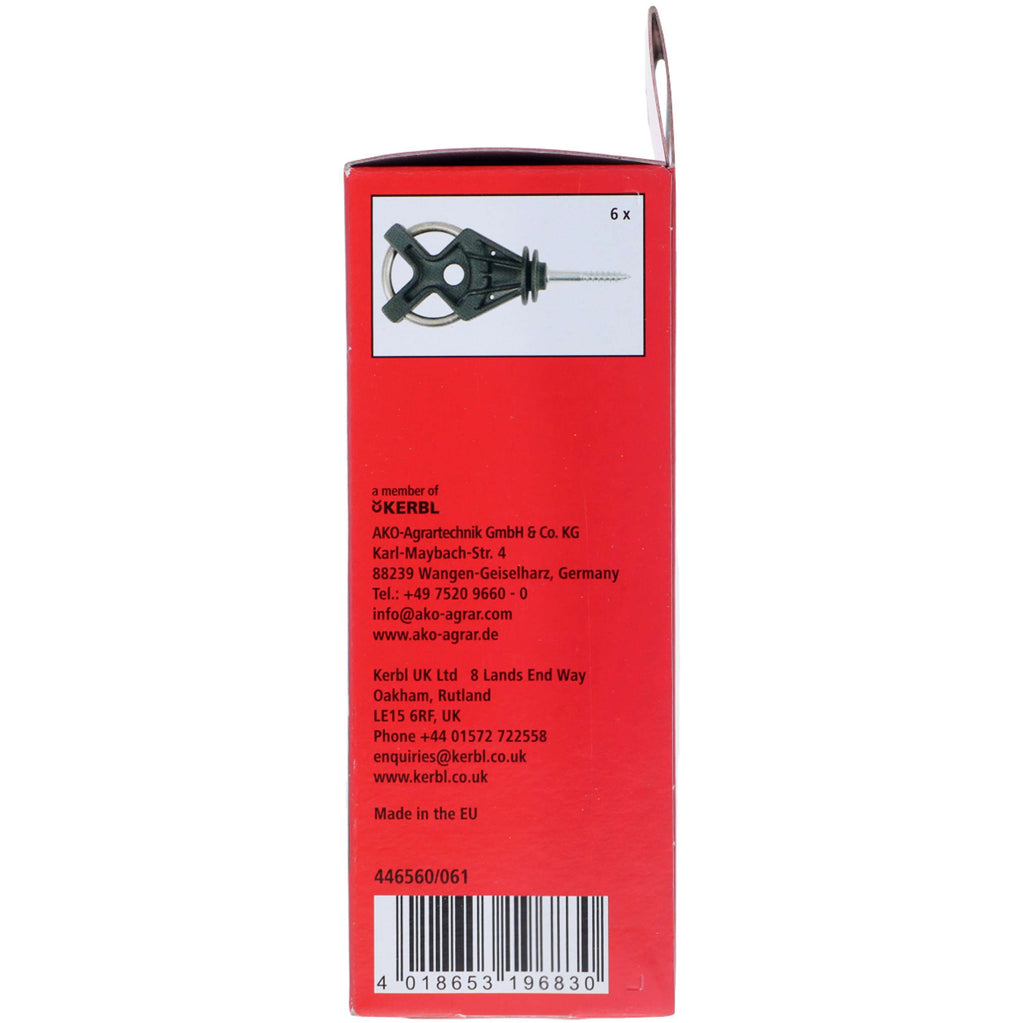 Kerbl Aislador de Puerta X³ Ampolla Galvanizada Negro