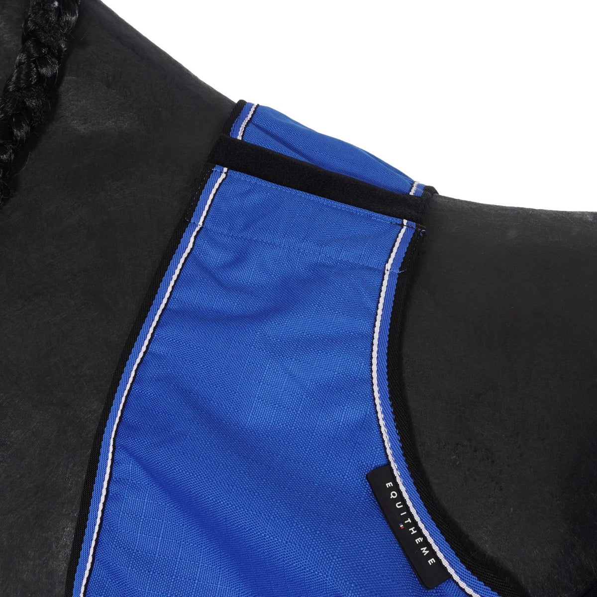 EQUITHÈME Manta de ejercicio Tyrex 1200D Fleece Azul/Negro