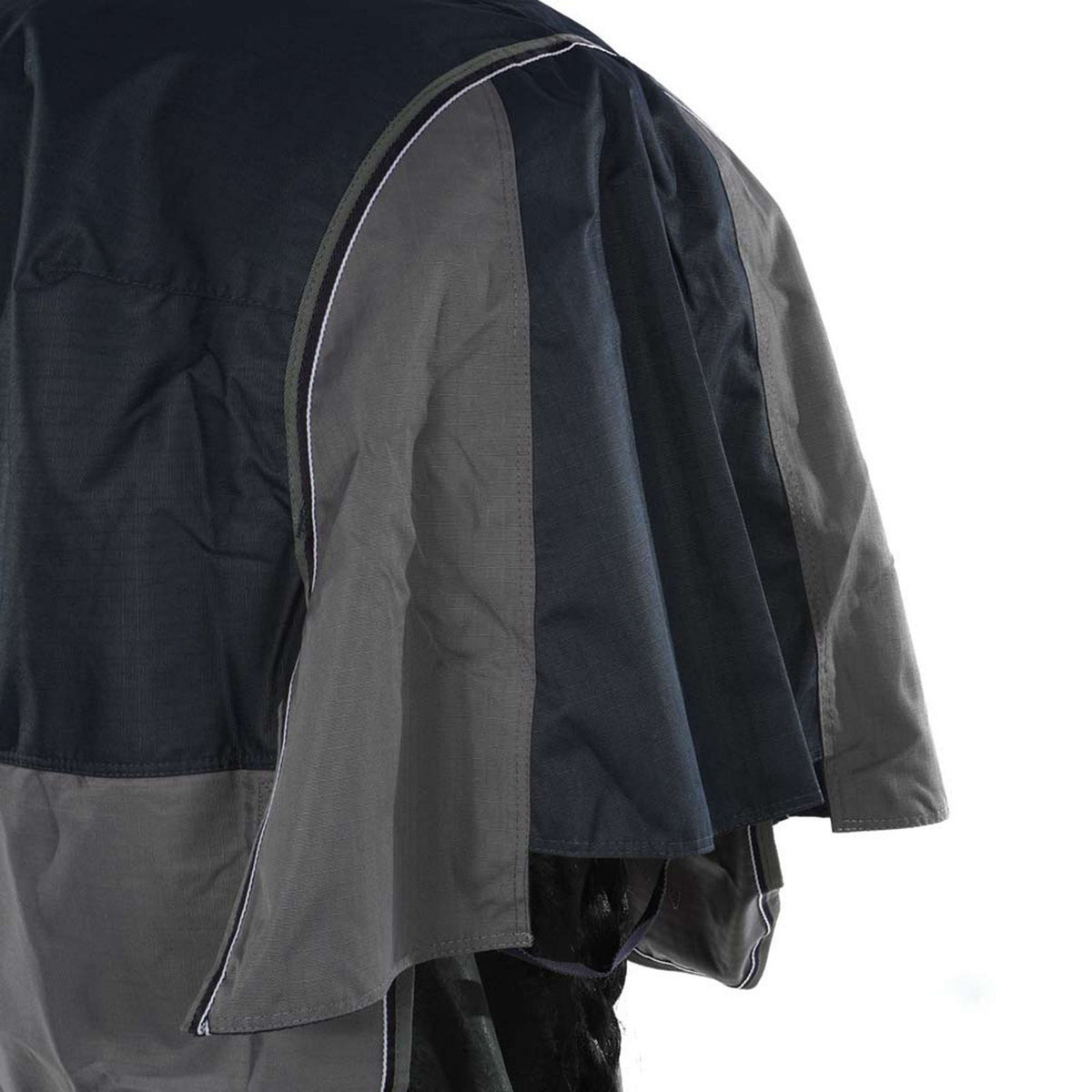 EQUITHÈME Manta Impermeable Tyrex 600D 50g Marino/Gris Puntos