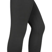 EQUITHÈME Legging de Equitación Tea Pull-On Rodilleras de Silicona Negro/Kaki