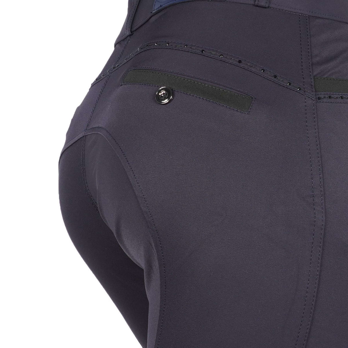 EQUITHÈME Pantalón de Equitación Safir Rodilleras de Silicona Azul marino/Negro