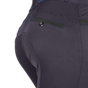EQUITHÈME Pantalón de Equitación Safir Rodilleras de Silicona Azul marino/Negro