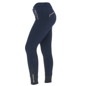 EQUITHÈME Pantalón de Equitación Kenya Rodilleras de Silicona Azul Marino
