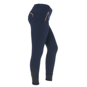 EQUITHÈME Pantalón de Equitación Kenya Rodilleras de Silicona Azul Marino