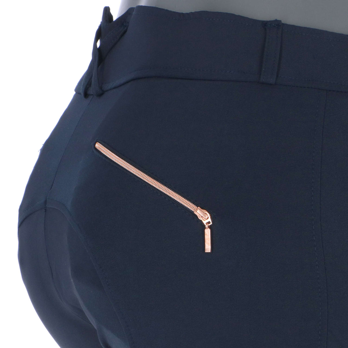 EQUITHÈME Pantalón de Equitación Kenya Rodilleras de Silicona Azul Marino