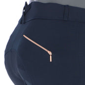 EQUITHÈME Pantalón de Equitación Kenya Rodilleras de Silicona Azul Marino
