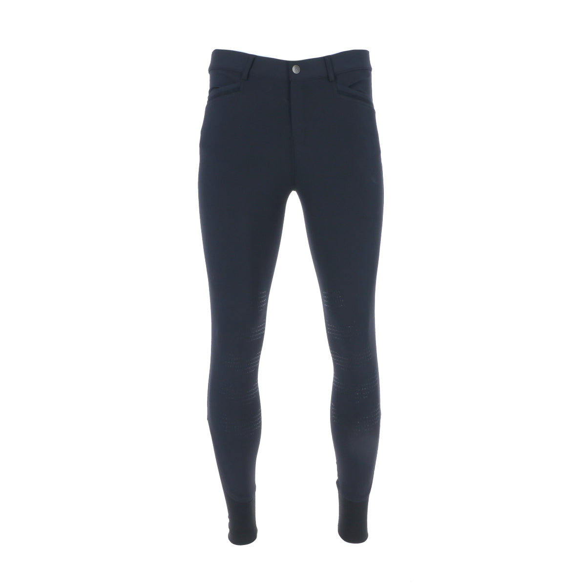 EQUITHÈME Pantalón de Equitación Georg Rodilleras de Silicona Hombre Negro