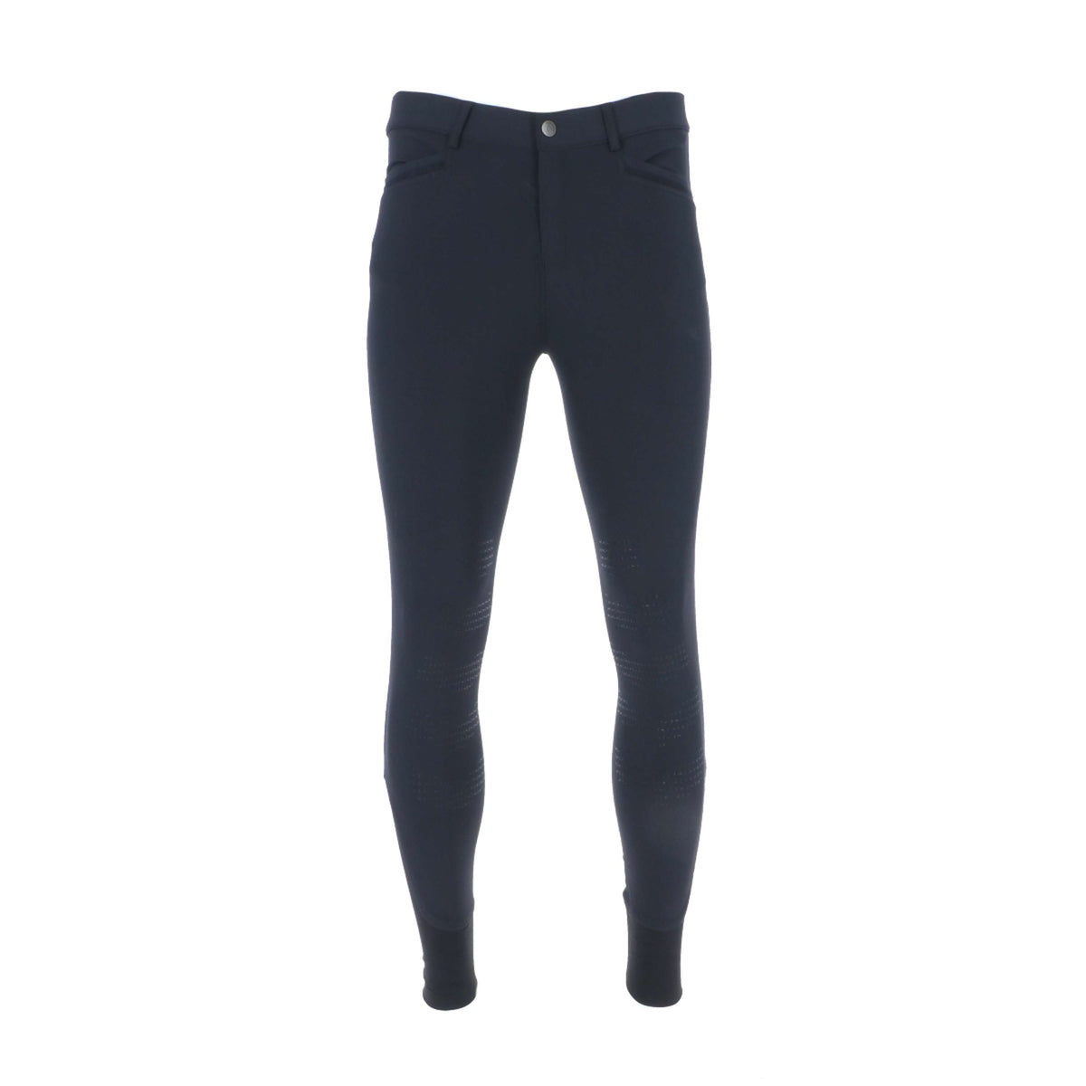 EQUITHÈME Pantalón de Equitación Georg Rodilleras de Silicona Hombre Negro