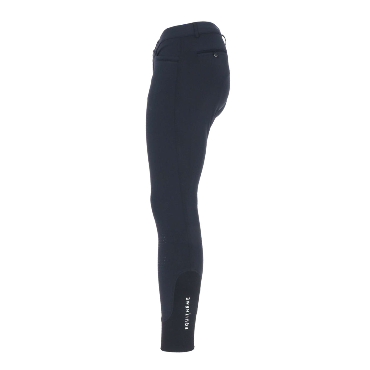 EQUITHÈME Pantalón de Equitación Georg Rodilleras de Silicona Hombre Negro
