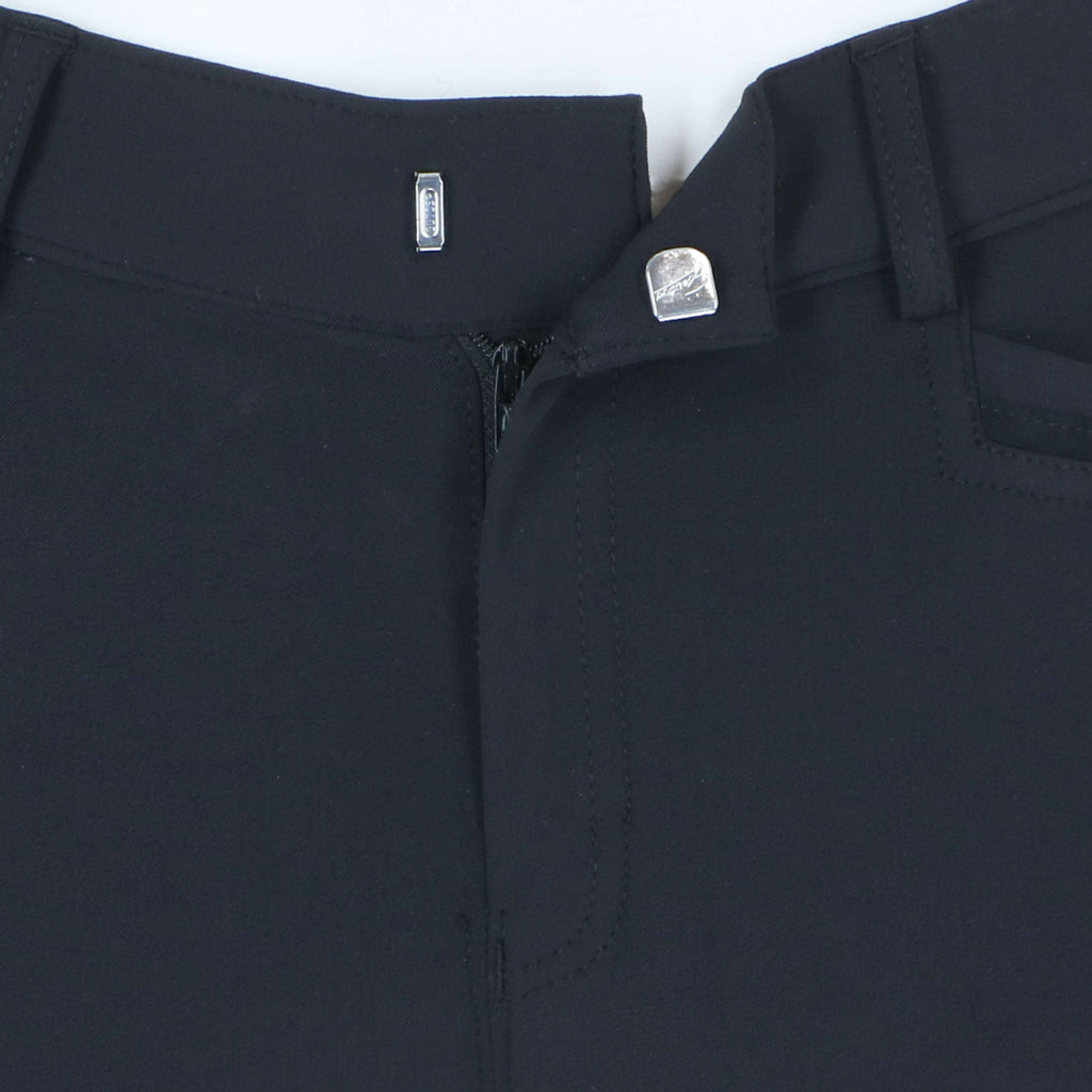 EQUITHÈME Pantalón de Equitación Georg Rodilleras de Silicona Hombre Negro