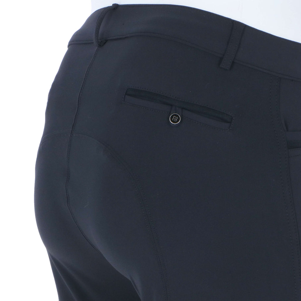EQUITHÈME Pantalón de Equitación Georg Rodilleras de Silicona Hombre Negro