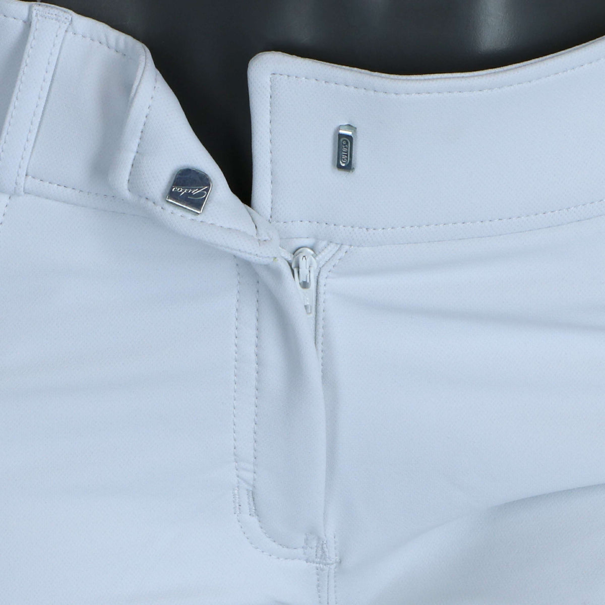 EQUITHÈME Pantalón de Equitación Bella Push-Up Rodilleras de Silicona Blanco