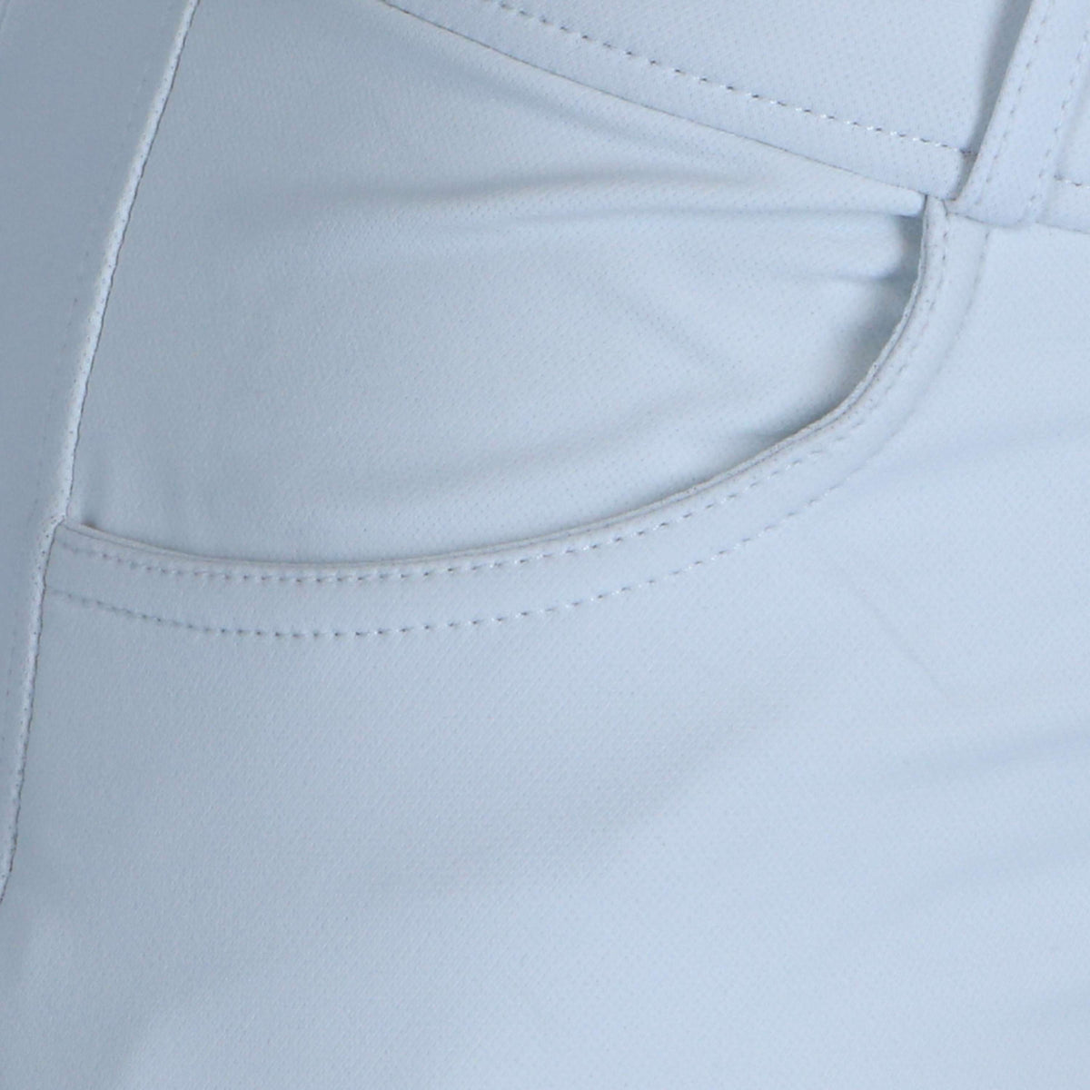 EQUITHÈME Pantalón de Equitación Bella Push-Up Rodilleras de Silicona Blanco