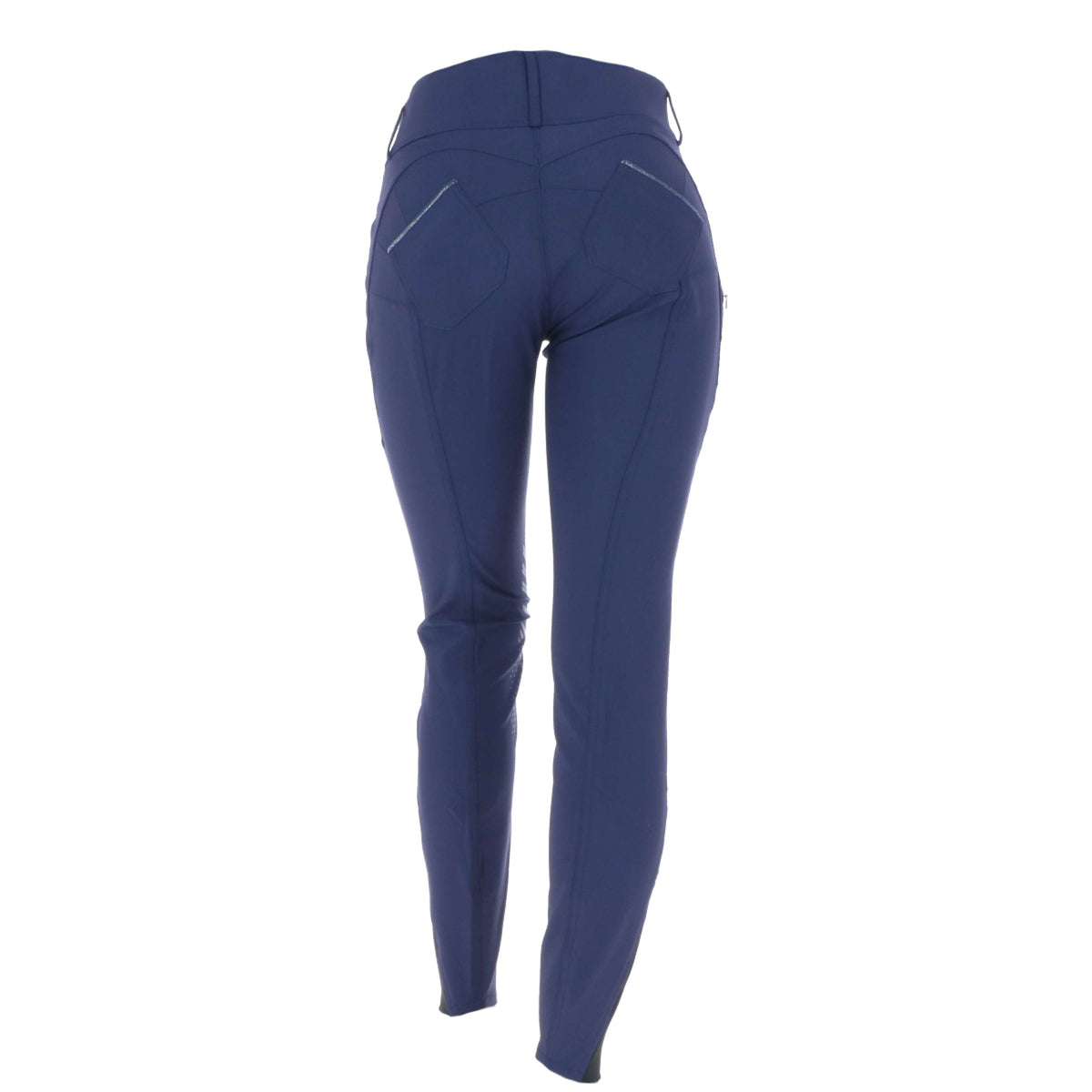 EQUITHÈME Pantalón de Equitación Bella Push-Up Rodilleras de Silicona Azul Marino
